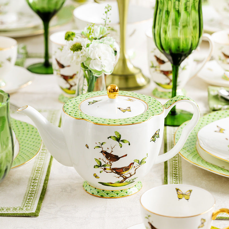 Jingdezhen Ceramic Coffee Cup and Saucer Set High-end Matching Cups Wedding Gift Afternoon Tea Mug Cup Gift Box Set