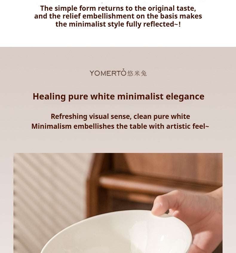 Household ceramic multi-purpose large bowl