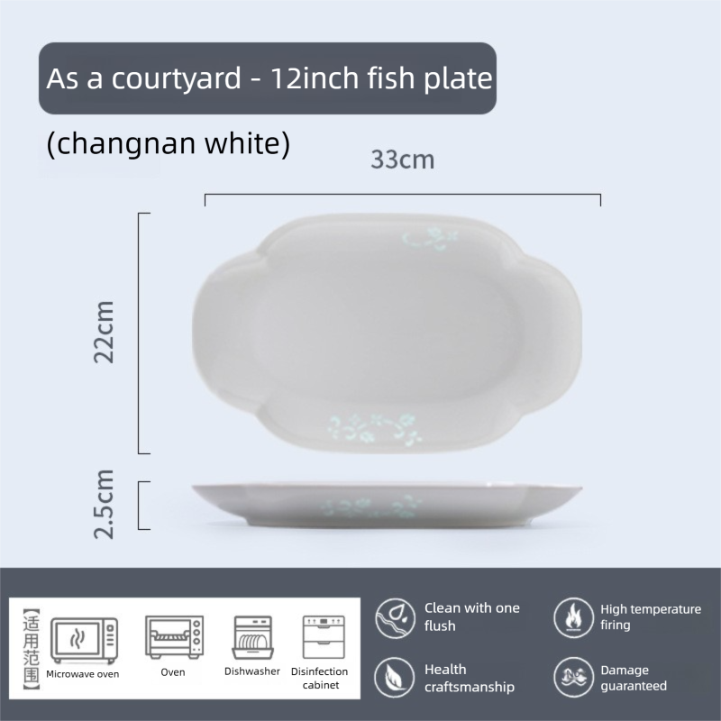 Jingdezhen Linglong Porcelain Tableware Gift Custom New Housewarming Gift Bowl and Plate Set Household Soup Bowl Noodle Bowl