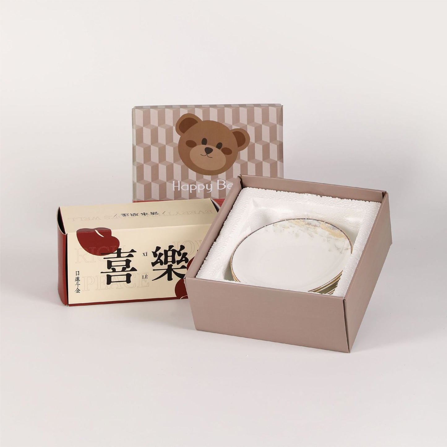 Jingdezhen Ceramic Tableware Gift Custom High-end Festival Gift Box New Year Gift Box Wedding Housewarming Gift Box Customization