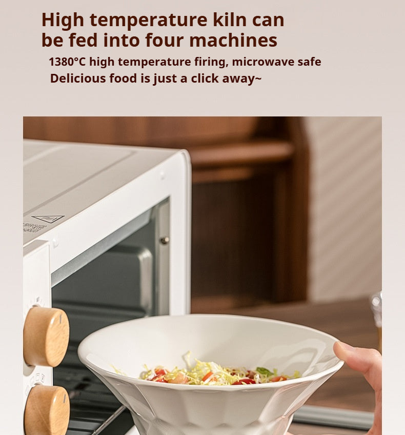 Household ceramic multi-purpose large bowl