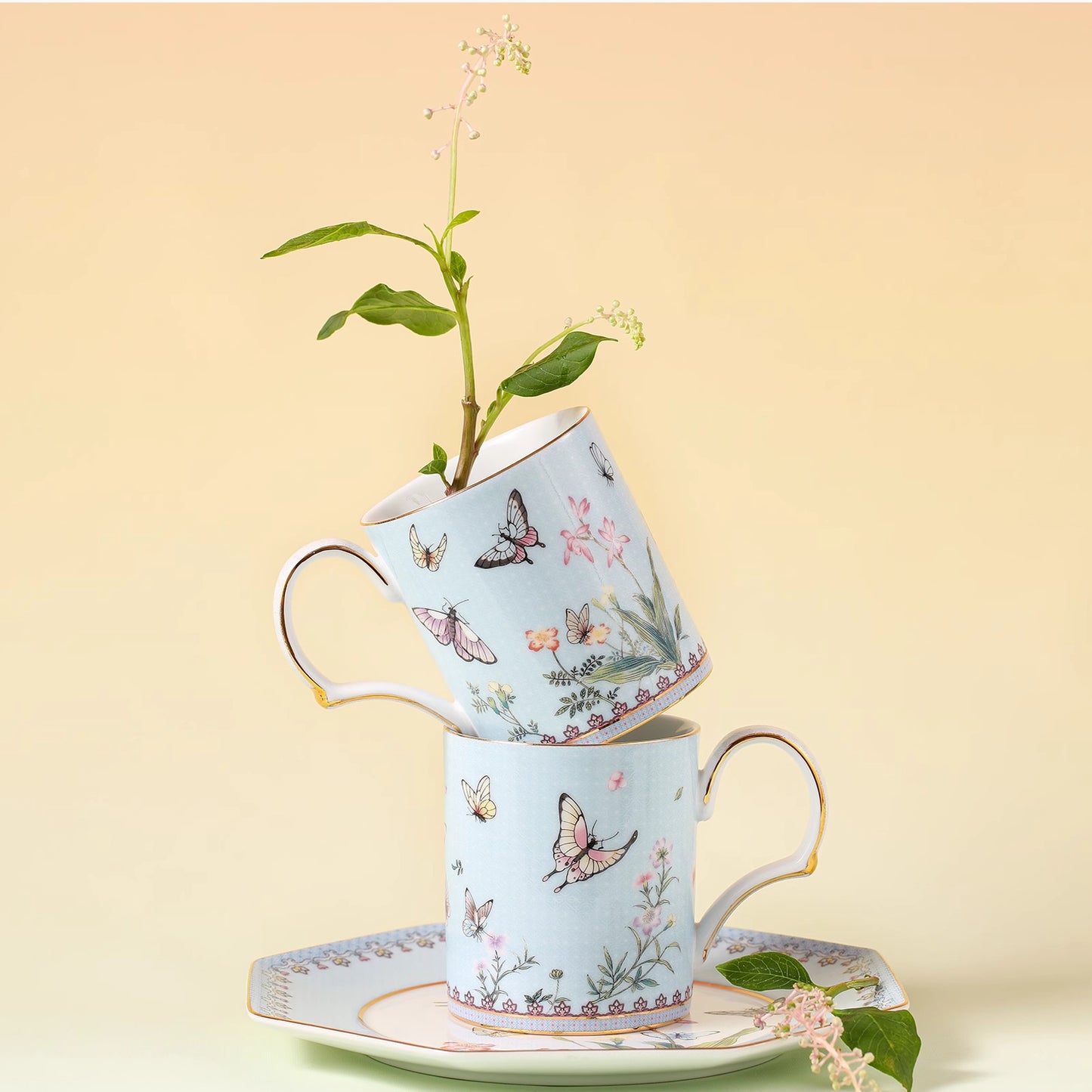 Jingdezhen Ceramic Mug Custom Wedding Gift for Newlyweds, Best Friends, Souvenirs, Birthday Gifts, 38th Anniversary Gifts