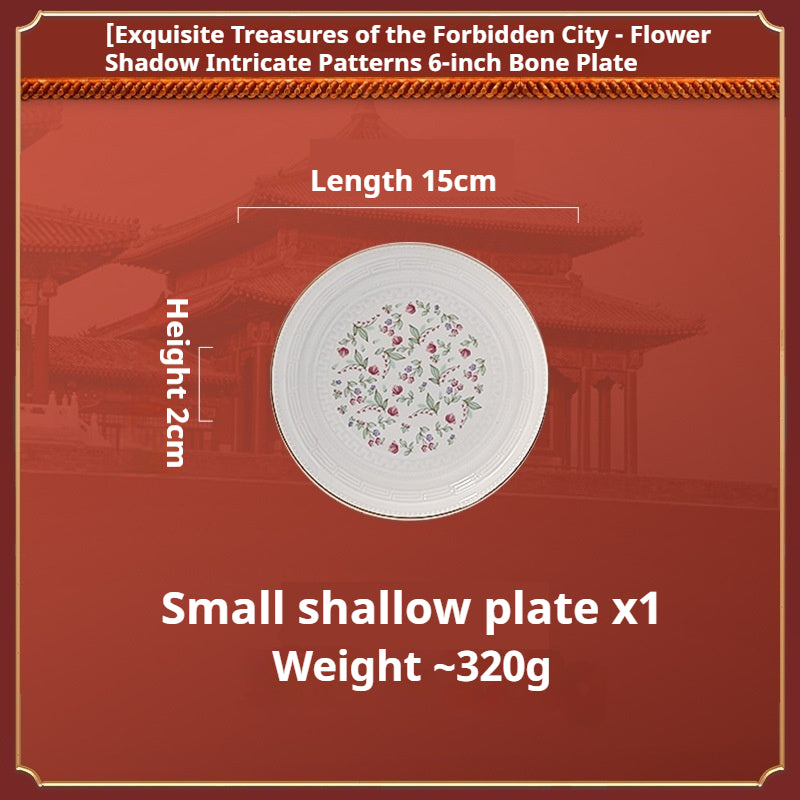 Taipei National Palace Museum Cultural and Creative Jingdezhen Ceramic Tableware Gift Set Custom Housewarming New Home Bowl and Plate Set for Home Use