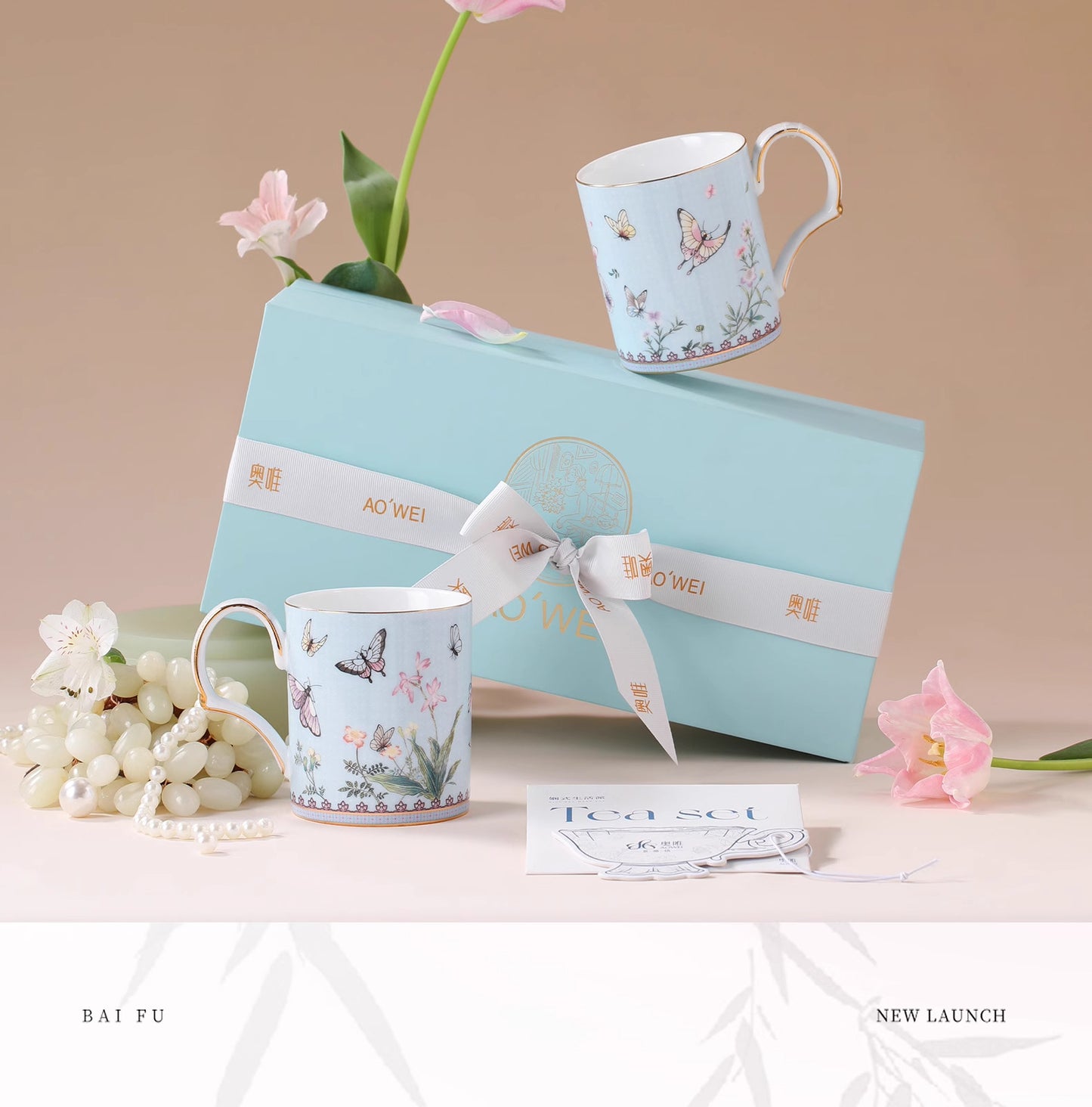 Jingdezhen Ceramic Mug Custom Wedding Gift for Newlyweds, Best Friends, Souvenirs, Birthday Gifts, 38th Anniversary Gifts