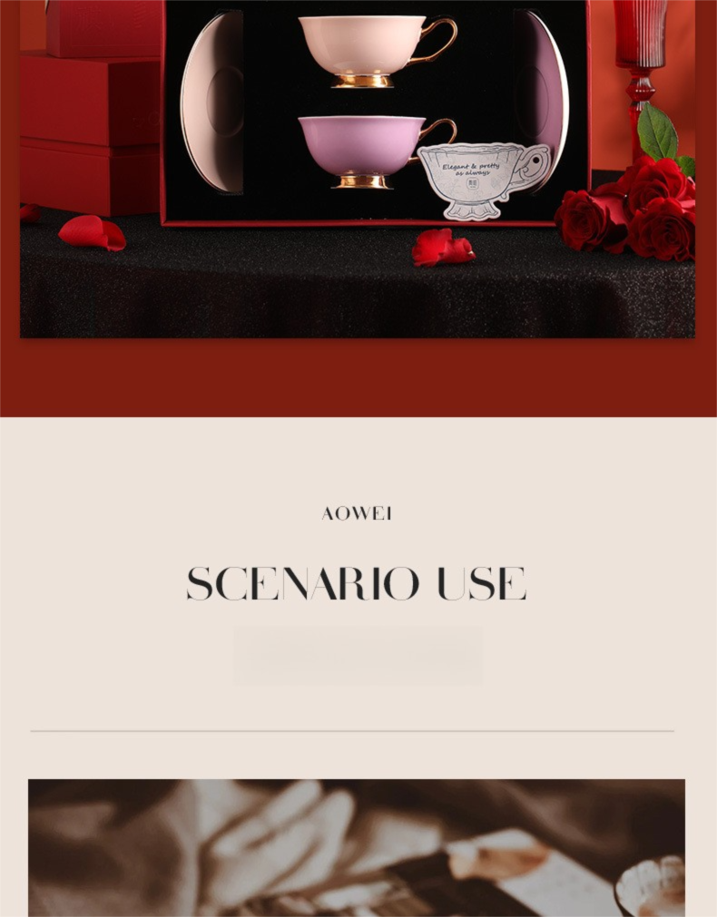 Jingdezhen Ceramic Custom Cup Saucer Teapot Teacup Afternoon Tea Set Housewarming Gift Coffee Cup Set Gift Box