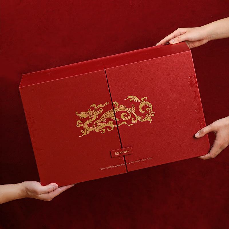 Jingdezhen Ceramic Tableware Gift Custom High-end Festival Gift Box New Year Gift Box Wedding Housewarming Gift Box Customization