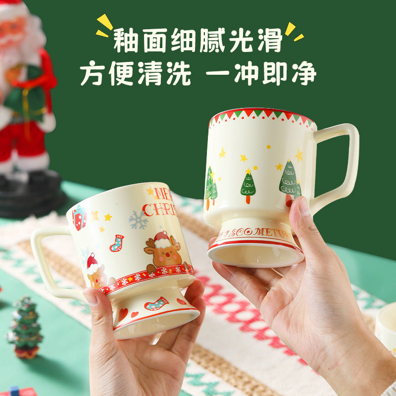 Cute Mug Breakfast Cup Household Drinking Cup High-Value Couple Matching Cup New Wedding Birthday Gift Goblet