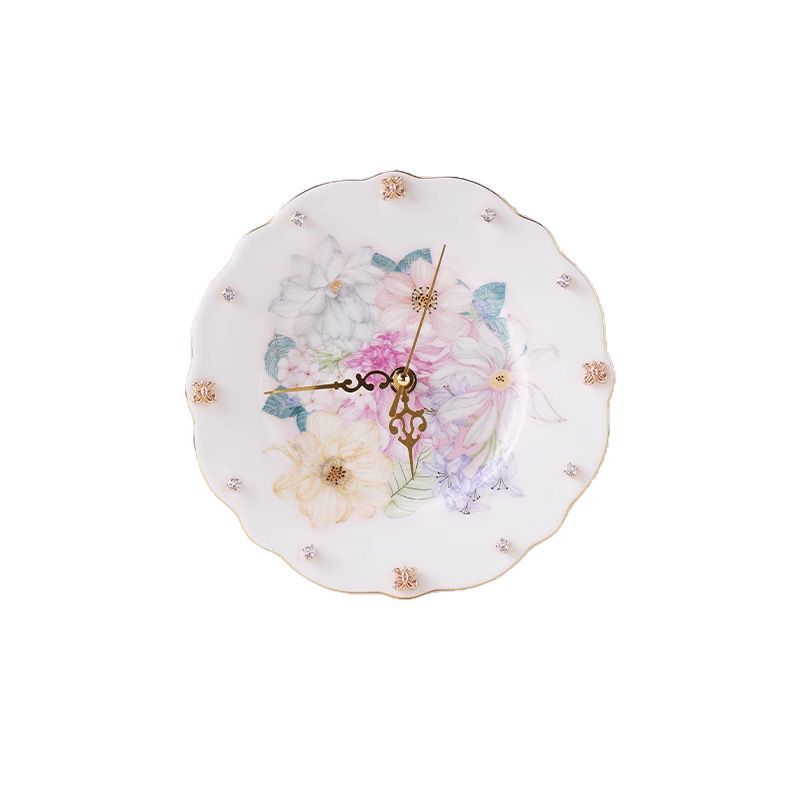 Jingdezhen High-Temperature Ceramic High-End Creative Clock Dial High-Value Birthday Gift Light Luxury Cultural and Creative Gift Souvenir