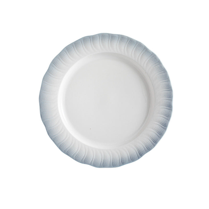 Forbidden City Cultural Creative Jingdezhen Ceramic Underglaze Color Tableware High-end Rice Plate