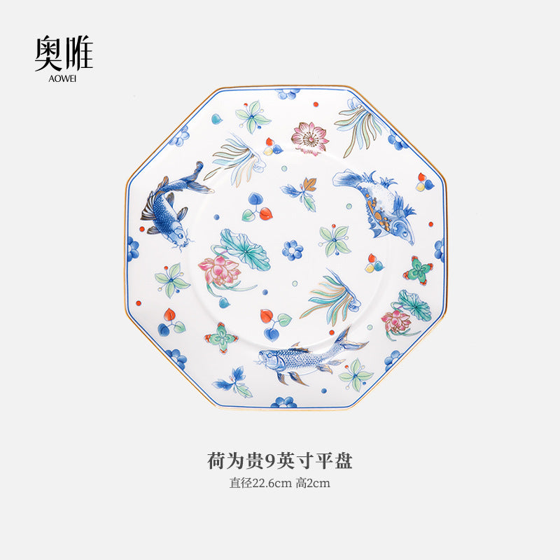 Jingdezhen Ceramic Custom Cup Saucer Teapot Teacup Afternoon Tea Set Housewarming Gift Coffee Cup Set Gift Box