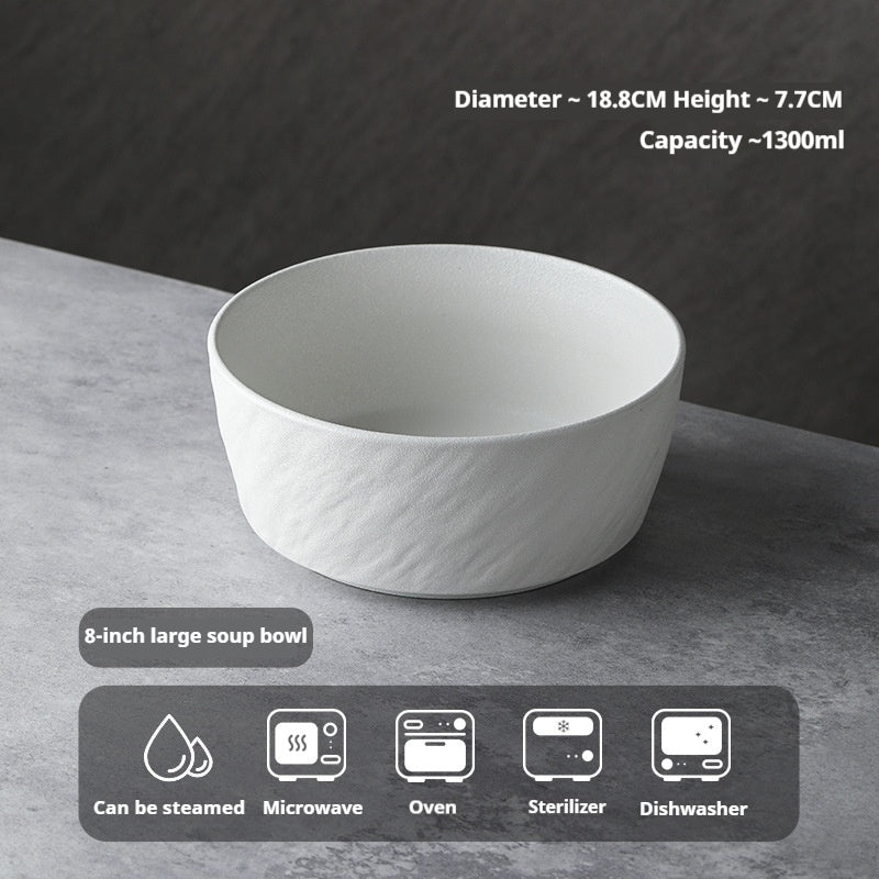 Underglaze Color Tableware Set Source Factory Custom 2024 New High-end Bowl Set Light Luxury Bowl and Plate Set for Home Use