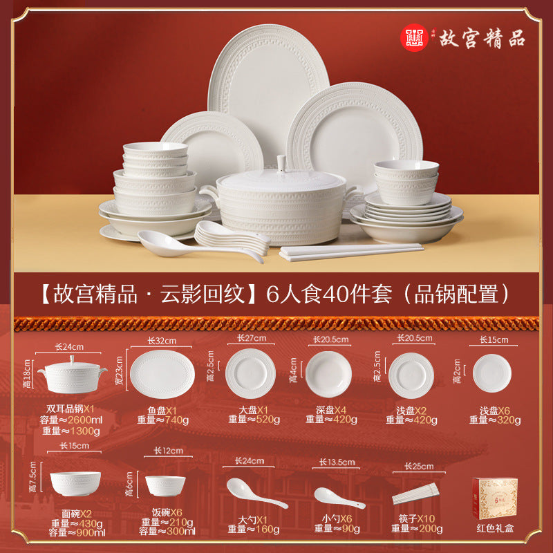 Manufacturer Bowl and Plate Set Household Rice Bowl Single Noodle Bowl Japanese Underglaze Color Soup Bowl Ceramic Bowl Plate Tableware Dish