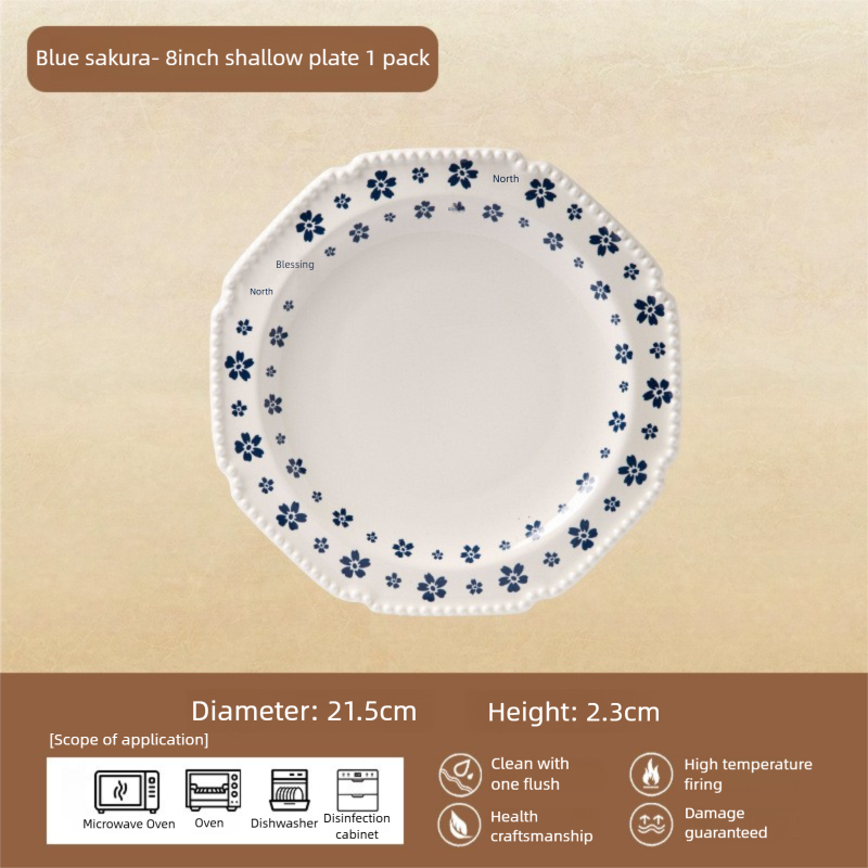 Underglaze Porcelain Tableware Gift Customization Good-looking Dishes Suit Household Tableware Rice Bowl Noodle Bowl Gift Box