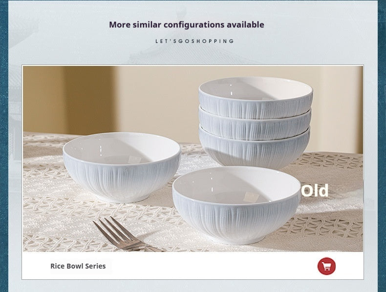 Forbidden City Cultural Creative Jingdezhen Ceramic Underglaze Color Tableware High-end Rice Plate