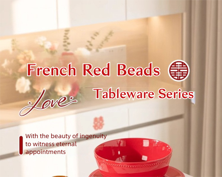 Newlywed Wedding Engagement Gift for Newlyweds Household Tableware Set Housewarming New Home French Relief Bowl Plate Gift Box