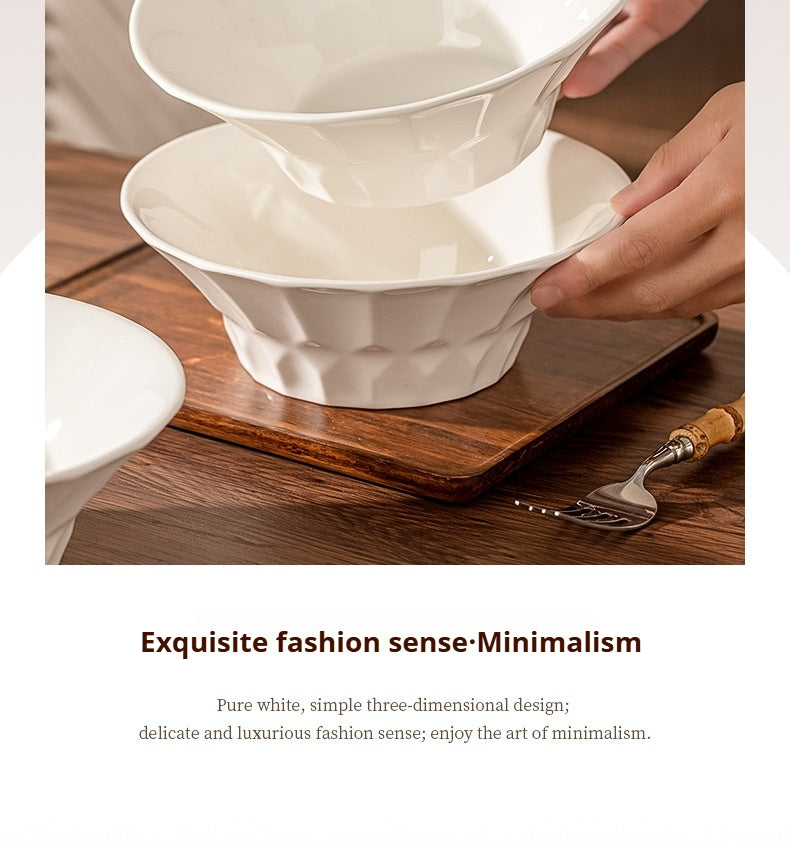 Household ceramic multi-purpose large bowl