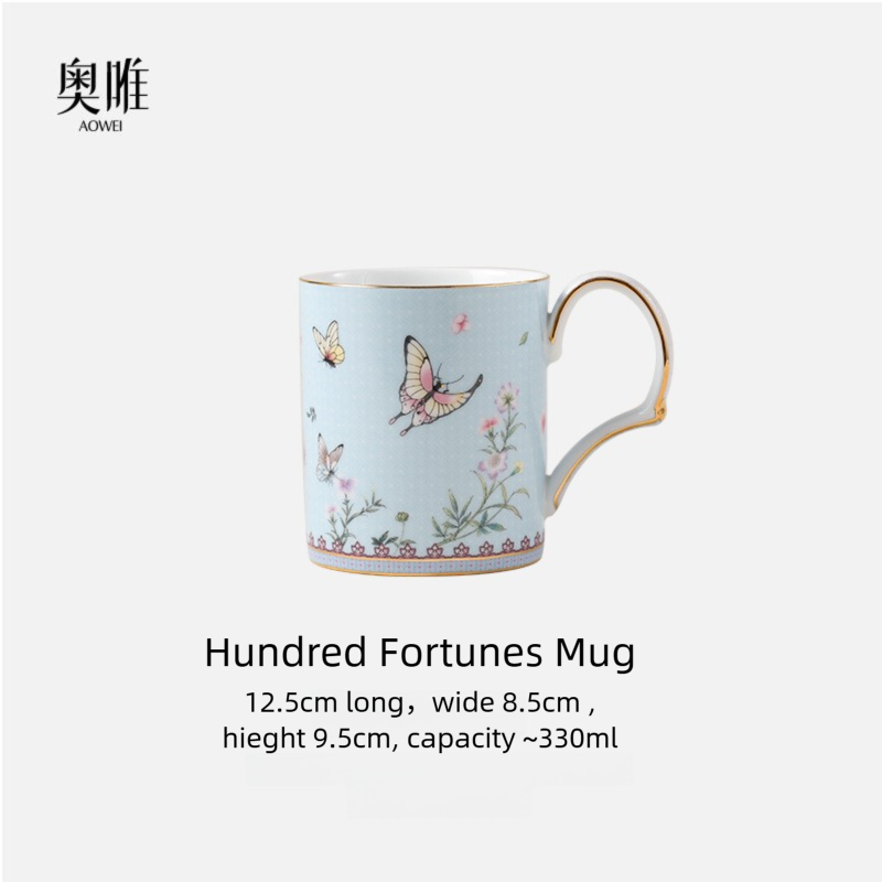 Jingdezhen Ceramic Cup Custom Coffee Cup Saucer Gift High-end Exquisite Afternoon Tea Gift Box for Best Friend Wedding Gift