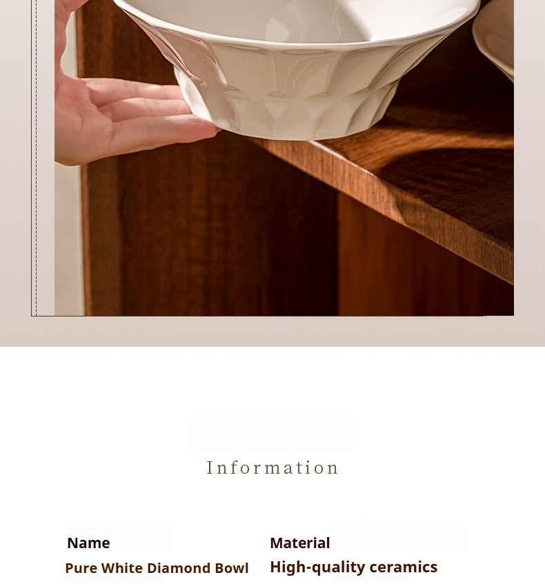 Household ceramic multi-purpose large bowl