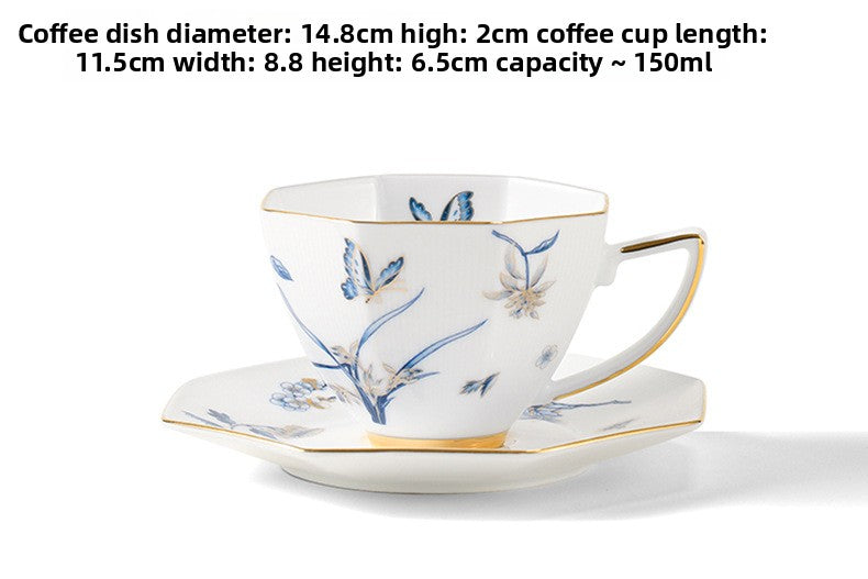 Jingdezhen Ceramic Custom Coffee Cup and Saucer Teacher's Day National Day Gift for Best Friend Wedding Gift Gift Box