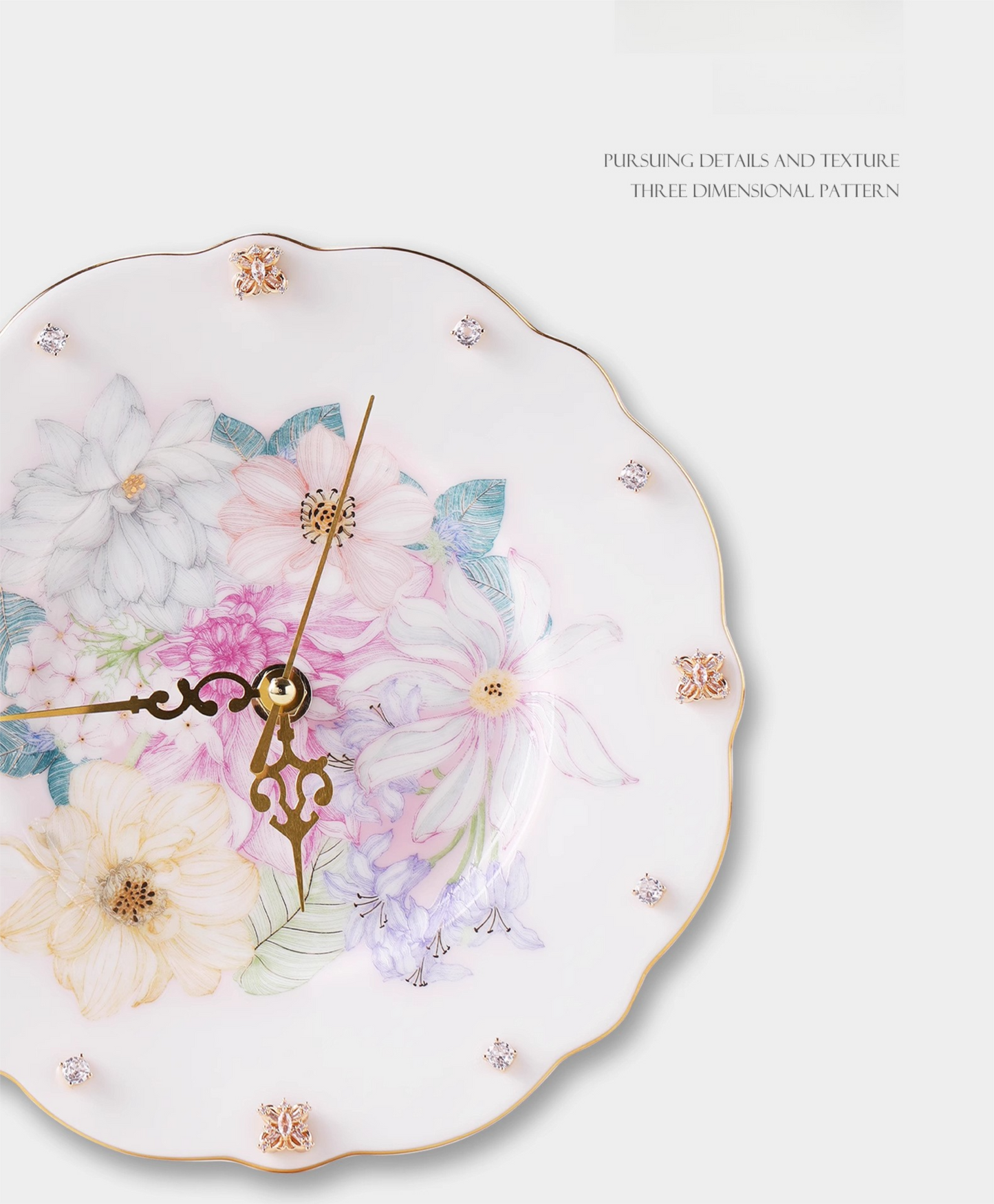 Jingdezhen High-Temperature Ceramic High-End Creative Clock Dial High-Value Birthday Gift Light Luxury Cultural and Creative Gift Souvenir