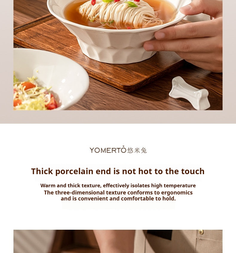 Household ceramic multi-purpose large bowl