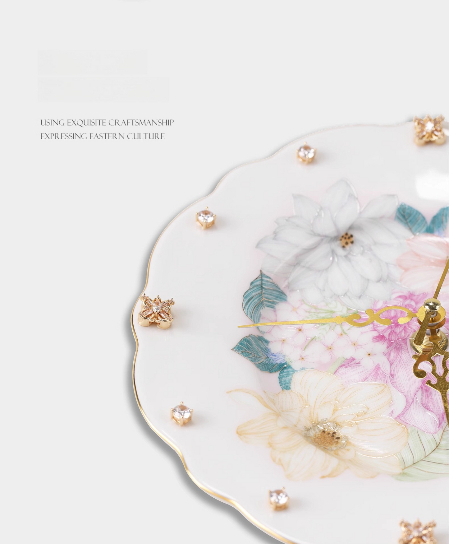 Jingdezhen High-Temperature Ceramic High-End Creative Clock Dial High-Value Birthday Gift Light Luxury Cultural and Creative Gift Souvenir