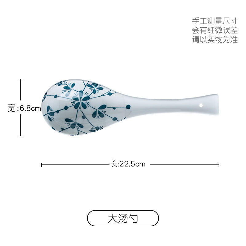Manufacturer Bowl and Plate Set Household Rice Bowl Single Noodle Bowl Japanese Underglaze Color Soup Bowl Ceramic Bowl Plate Tableware Dish