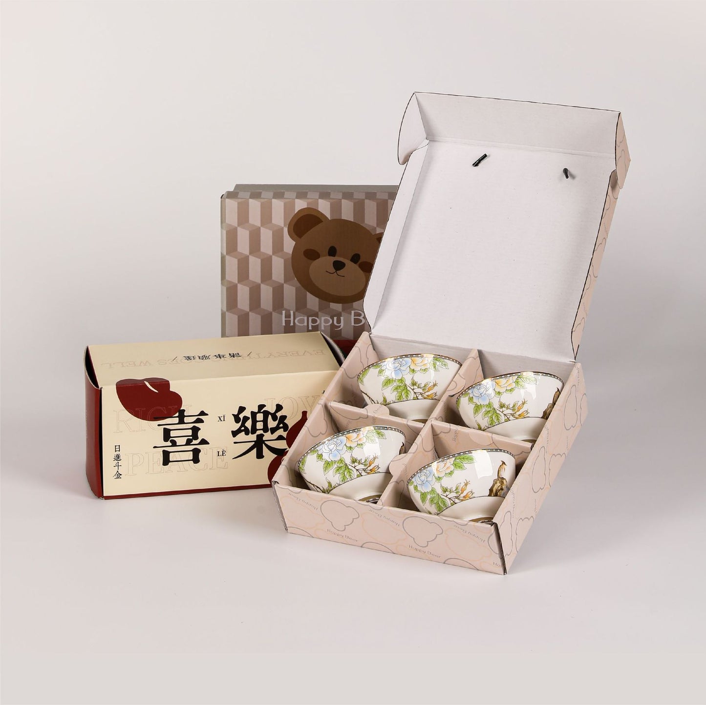 Jingdezhen Ceramic Tableware Gift Custom High-end Festival Gift Box New Year Gift Box Wedding Housewarming Gift Box Customization