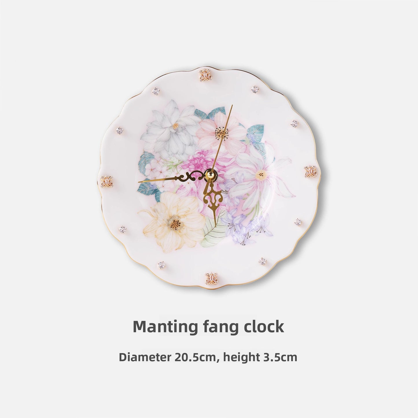 Jingdezhen High-Temperature Ceramic High-End Creative Clock Dial High-Value Birthday Gift Light Luxury Cultural and Creative Gift Souvenir