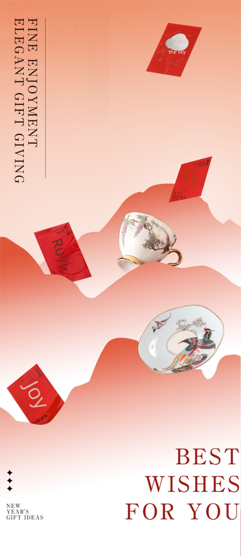 Jingdezhen Ceramic Custom Afternoon Tea Coffee Cup Saucer Tea Set Mug Business Gift Points Redemption Exquisite
