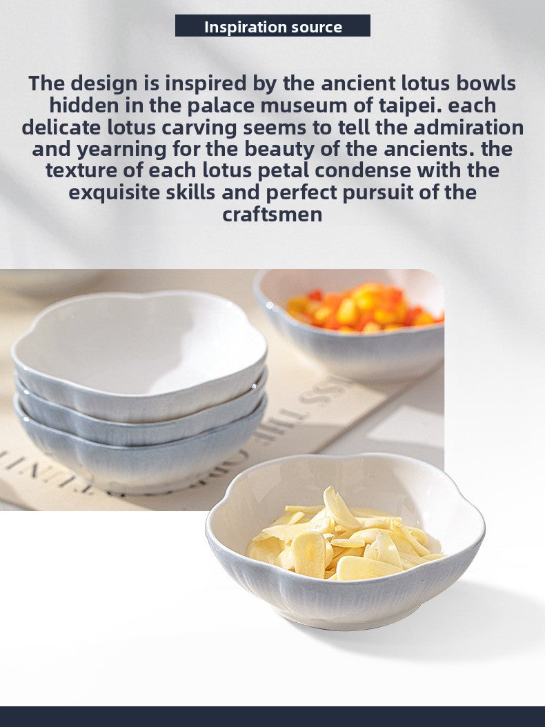Jingdezhen Ceramic Flavor Plate Custom Home Hot Pot Dipping Sauce Plate Snack Small Plate Dish Plate Pickle Plate Soy Sauce Vinegar Plate