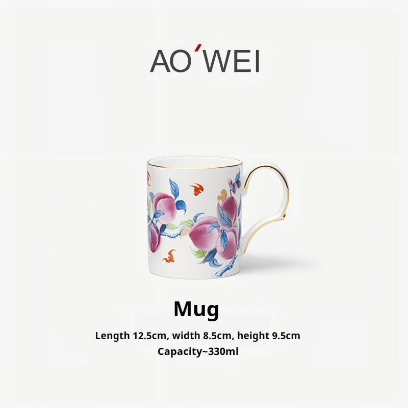 Jingdezhen Source Factory Holiday Gift Set Afternoon Tea Coffee Cup Saucer Tea Set Mug Milk Tea Cup