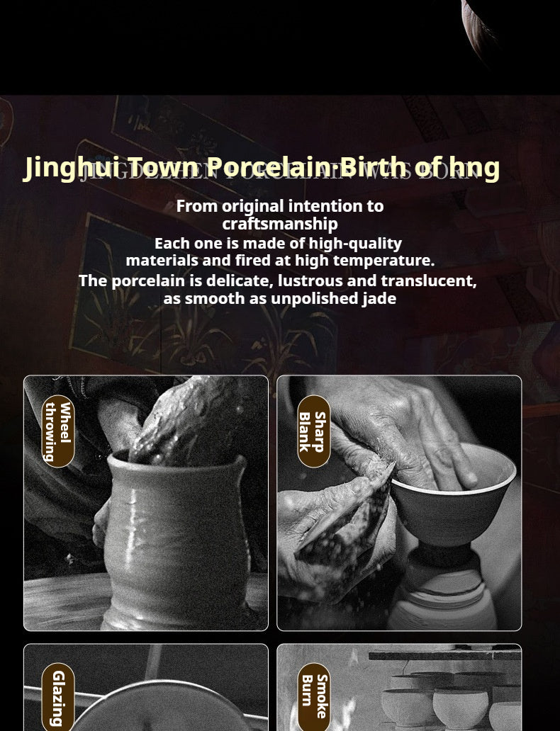 Dunhuang Cultural and Creative Jingdezhen Bone China Tableware Gift Set Custom Underglaze Color Bowl and Plate Set for Home Housewarming Gift