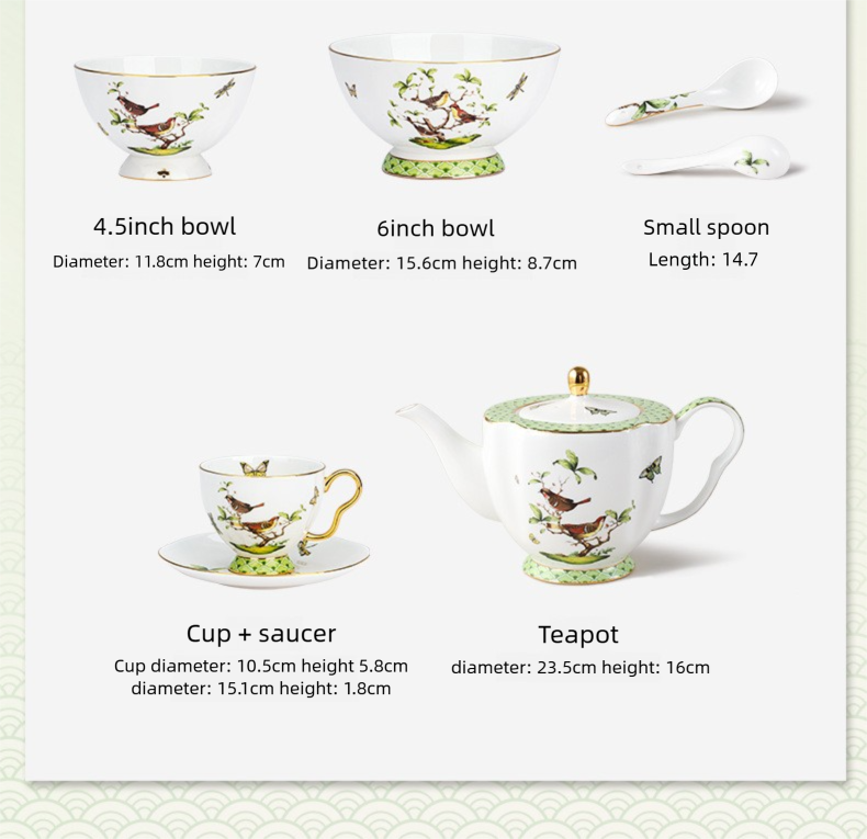 Jingdezhen Ceramic Coffee Cup and Saucer Set High-end Matching Cups Wedding Gift Afternoon Tea Mug Cup Gift Box Set