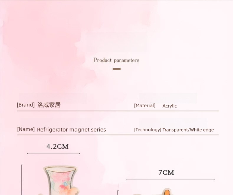 In Stock Jingdezhen Coffee Cup Saucer Refrigerator Magnet National Trend Cultural Creative Refrigerator Magnet Company Daily Gift New Wedding Souvenir