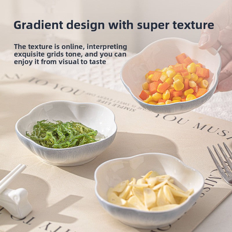 Jingdezhen Ceramic Flavor Plate Custom Home Hot Pot Dipping Sauce Plate Snack Small Plate Dish Plate Pickle Plate Soy Sauce Vinegar Plate