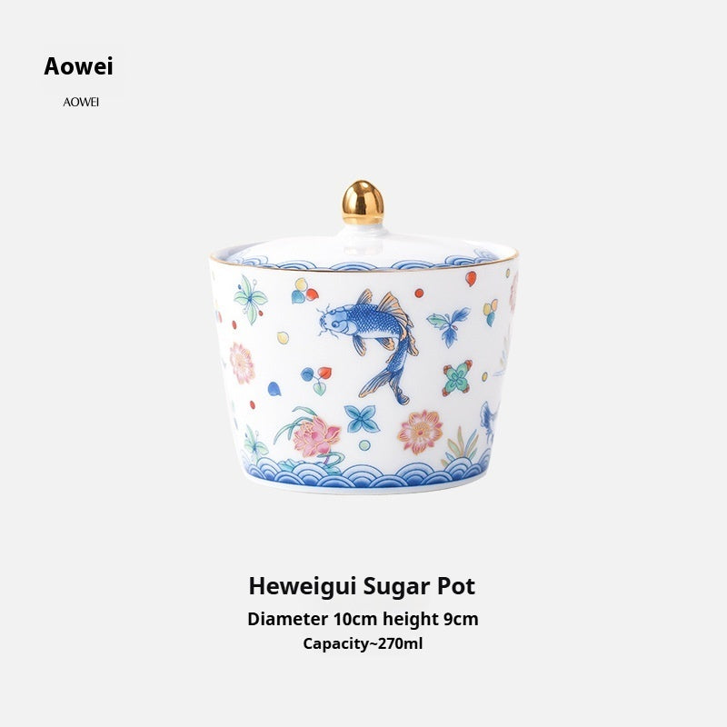 Jingdezhen Ceramic Custom Cup Saucer Teapot Teacup Afternoon Tea Set Housewarming Gift Coffee Cup Set Gift Box