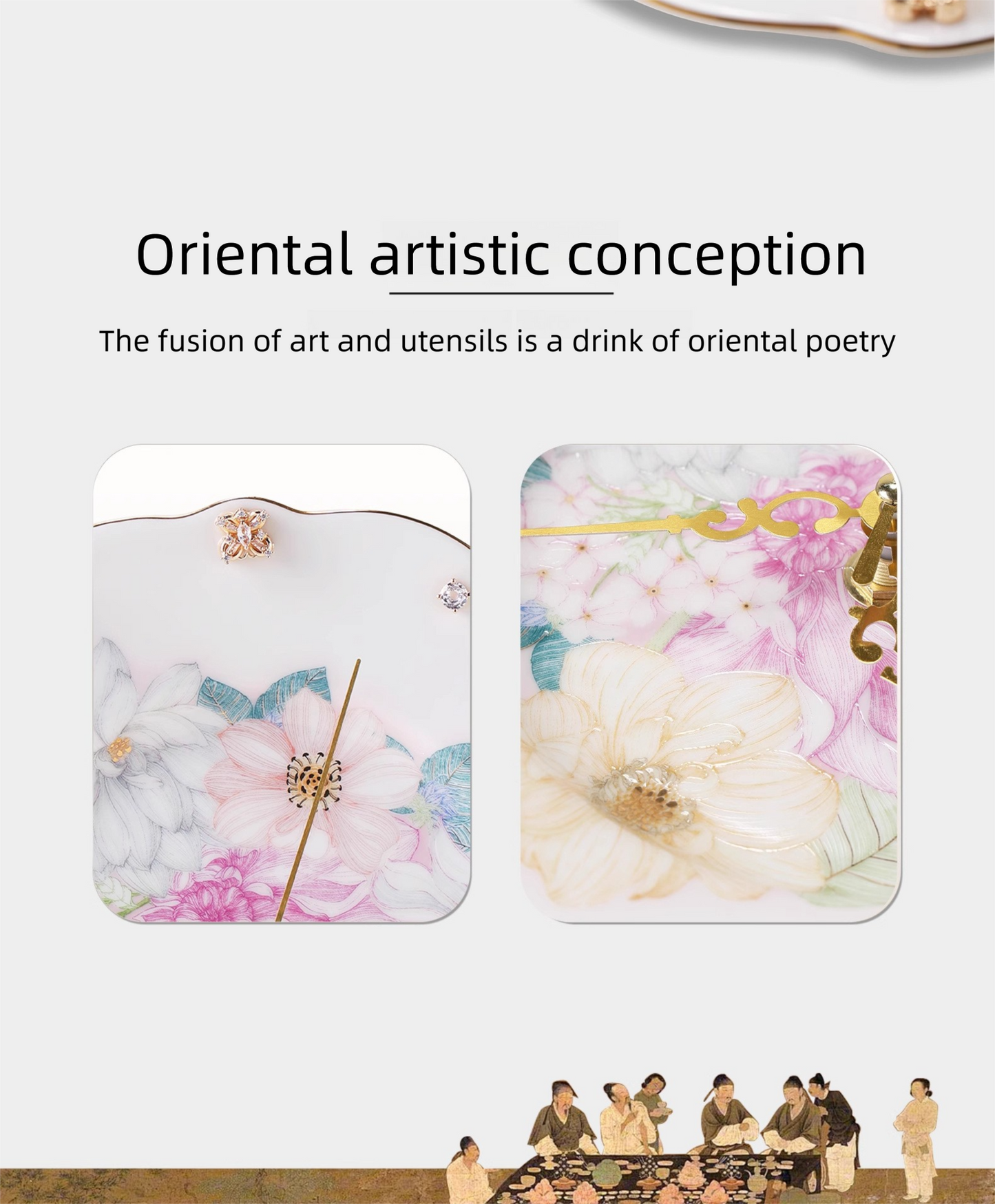 Jingdezhen High-Temperature Ceramic High-End Creative Clock Dial High-Value Birthday Gift Light Luxury Cultural and Creative Gift Souvenir