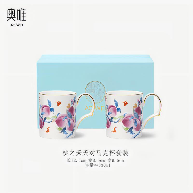 Jingdezhen Source Factory Holiday Gift Set Afternoon Tea Coffee Cup Saucer Tea Set Mug Milk Tea Cup