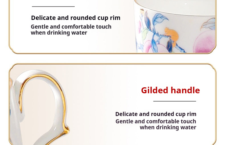 Jingdezhen Source Factory Holiday Gift Set Afternoon Tea Coffee Cup Saucer Tea Set Mug Milk Tea Cup