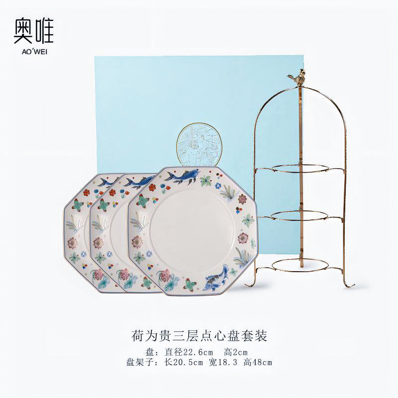 Jingdezhen Ceramic Custom Cup Saucer Teapot Teacup Afternoon Tea Set Housewarming Gift Coffee Cup Set Gift Box