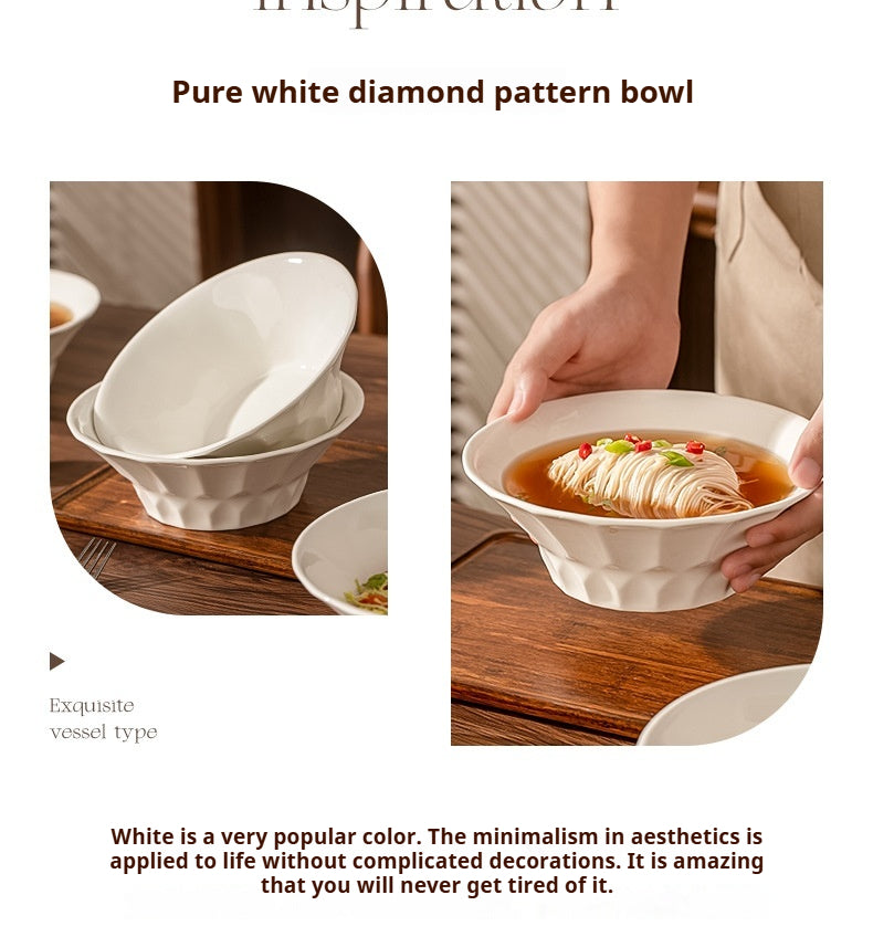 Household ceramic multi-purpose large bowl