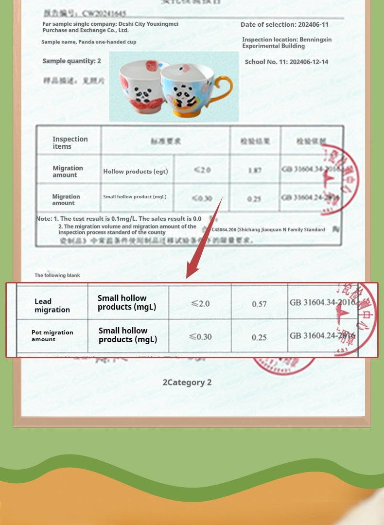 Large-capacity underglaze-painted coffee cup and milk cup
