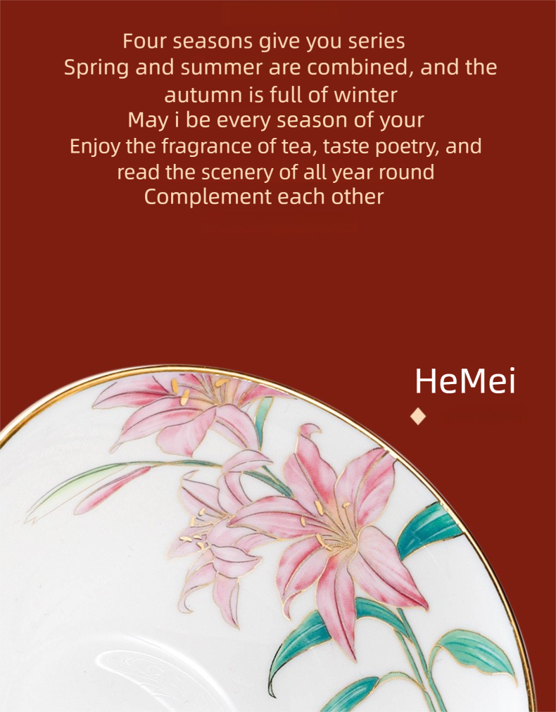 Jingdezhen Ceramic Custom Cup Saucer Teapot Teacup Afternoon Tea Set Housewarming Gift Coffee Cup Set Gift Box