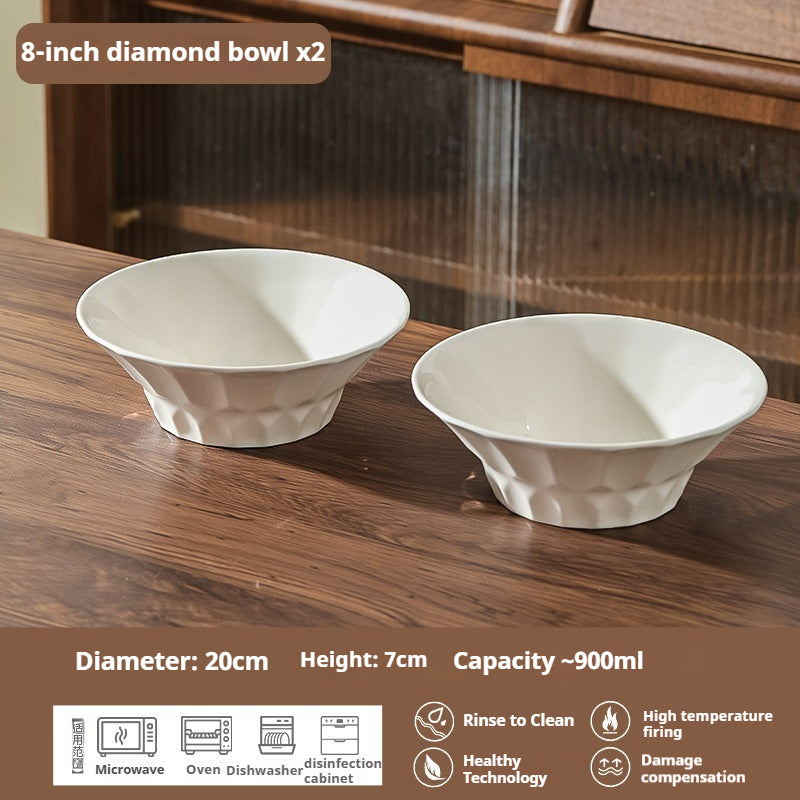 Household ceramic multi-purpose large bowl