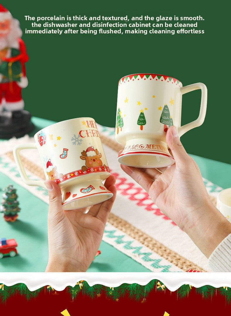 Cute Mug Breakfast Cup Household Drinking Cup High-Value Couple Matching Cup New Wedding Birthday Gift Goblet
