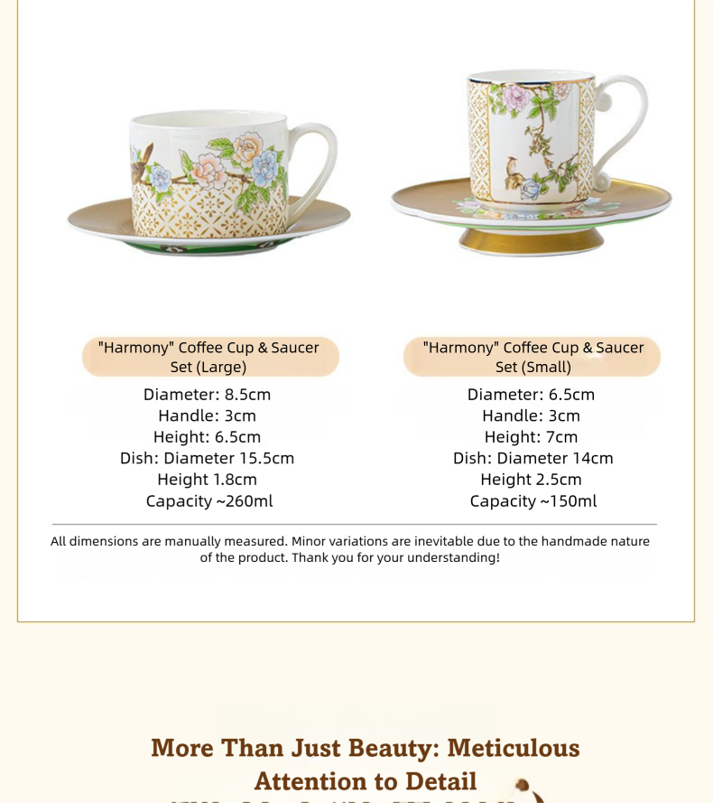Qinsehe Ming Bone China Light Luxury Ceramic High-end Afternoon Tea Coffee Cup Set with Cup Saucer Wholesale Gift