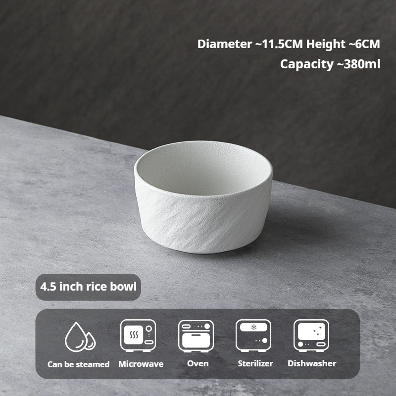 Underglaze Color Tableware Set Source Factory Custom 2024 New High-end Bowl Set Light Luxury Bowl and Plate Set for Home Use
