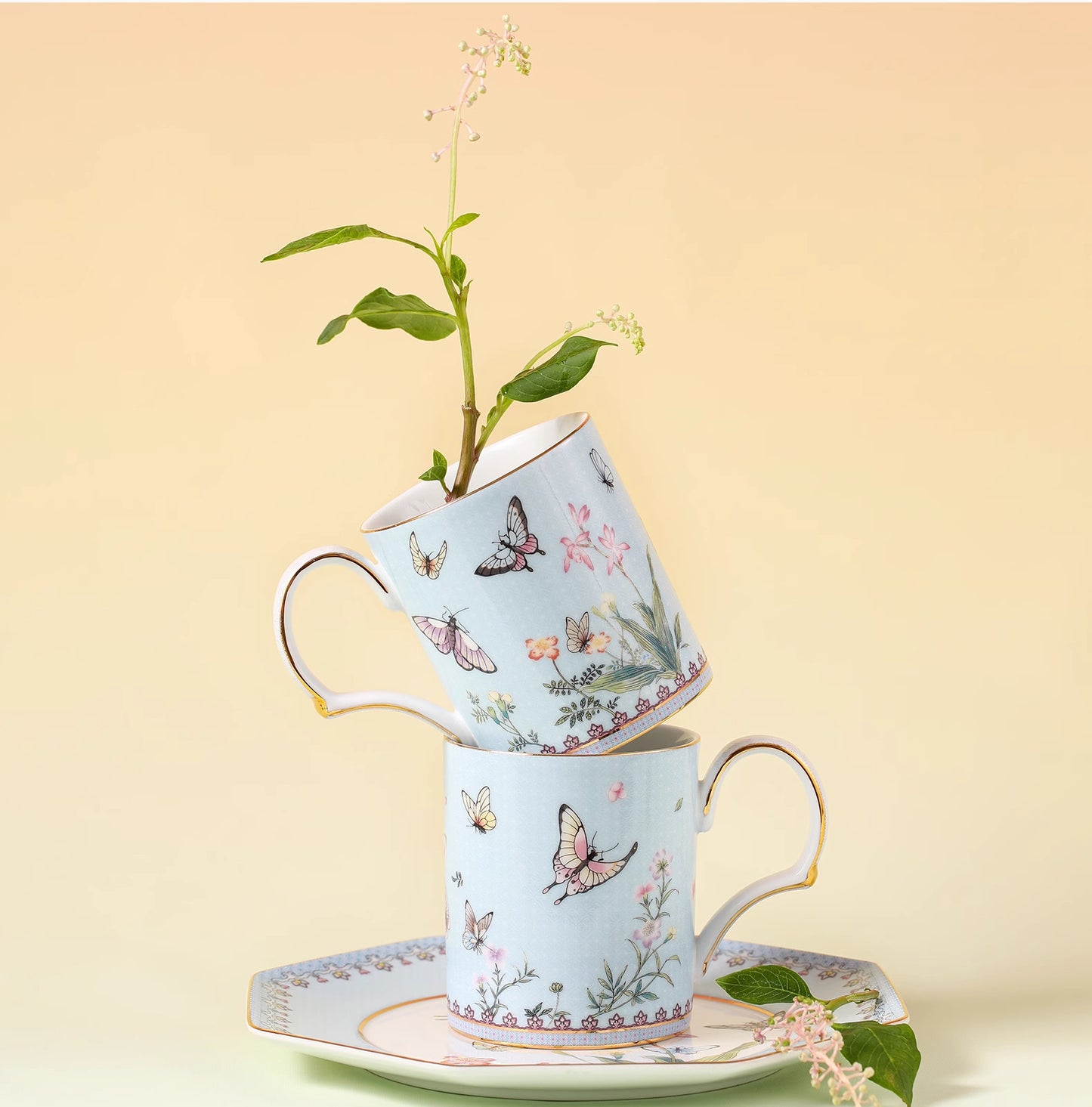 Jingdezhen Ceramic Mug Custom Wedding Gift for Newlyweds, Best Friends, Souvenirs, Birthday Gifts, 38th Anniversary Gifts