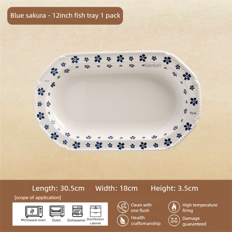 Underglaze Porcelain Tableware Gift Customization Good-looking Dishes Suit Household Tableware Rice Bowl Noodle Bowl Gift Box
